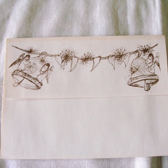 Flower Boy Ted DeGrazia Vintage 1976 Christmas Card With Envelope New Unused Art - Picture 4 of 11